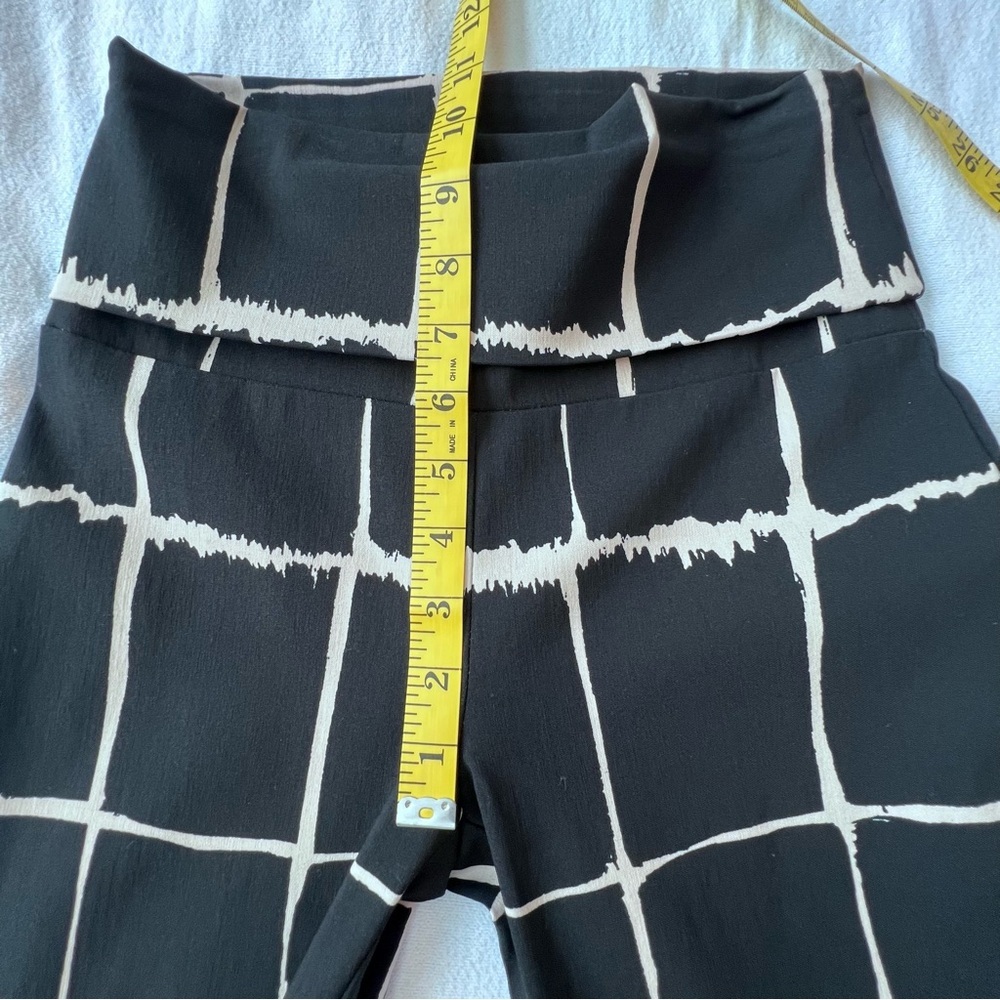 Bitte Kai Rand Magic Fold Waist Pull On Pant Black/White Grid Pattern Women's XS - Picture 8 of 13